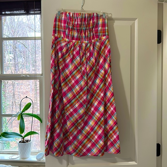 Lilly Pulitzer strapless smocked dress size 8 - Picture 1 of 2